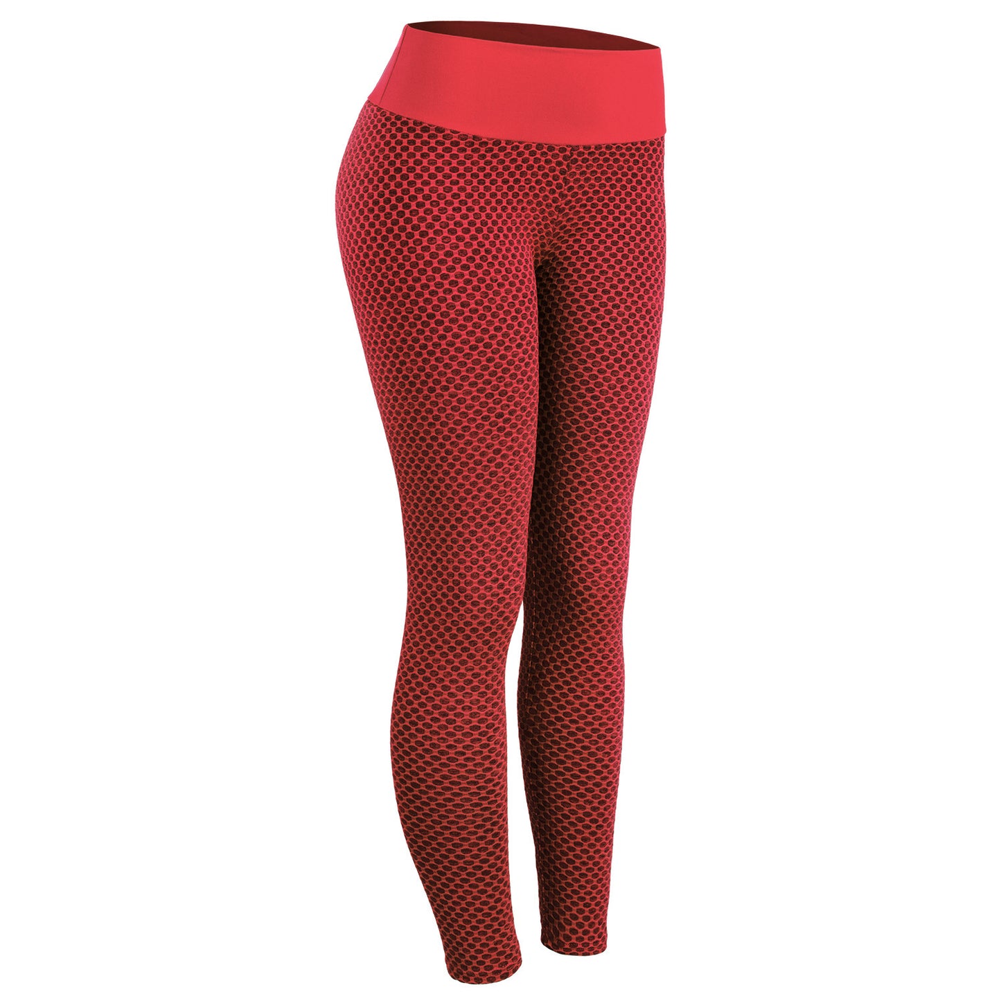 Plaid Seamless High-Waisted Yoga Pants – Breathable & Stylish!